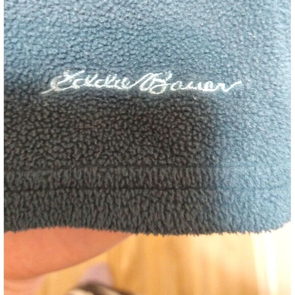 EDDIE BAUER WOMANS SIZE L FOREST GREEN POLARTEC 3/4 ZIP PULLOVER FLEECE SOFT - Picture 2 of 8